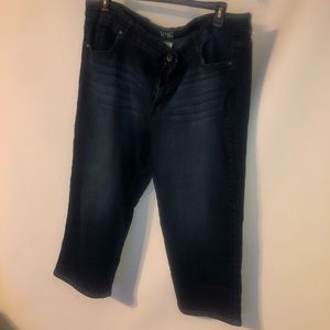 Blue Denim Capri Jeans